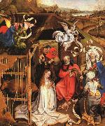 Robert Campin The Nativity painting